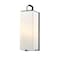 Z-Lite Sana 3 Light Outdoor Wall Sconce, Black & White Opal 593B-BK - alternate 1